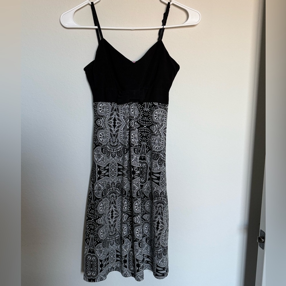 Body Central Black and Gray Maxi Dress
